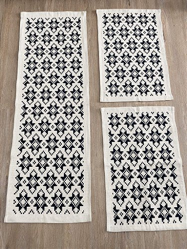 Juego de alfombra Inca Caramelo 3 Peças