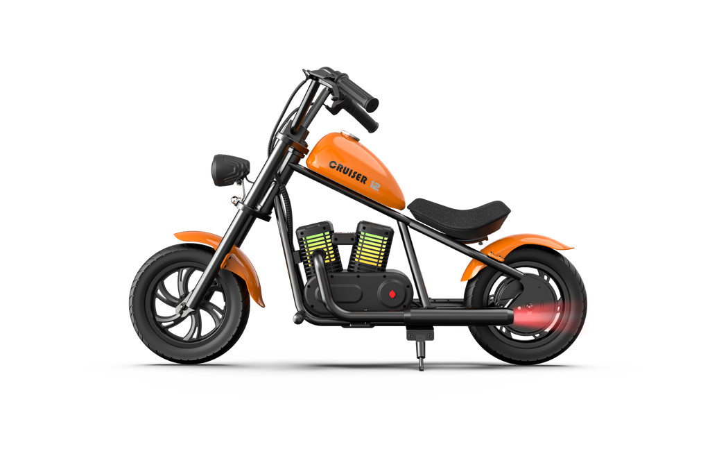 Moto Eléctrica Cruiser – ¡Diversión sin pantallas! (Hasta 78 kg) - Multicolor