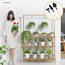 Maceta colgante de madera plegable