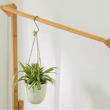 Maceta colgante de madera plegable