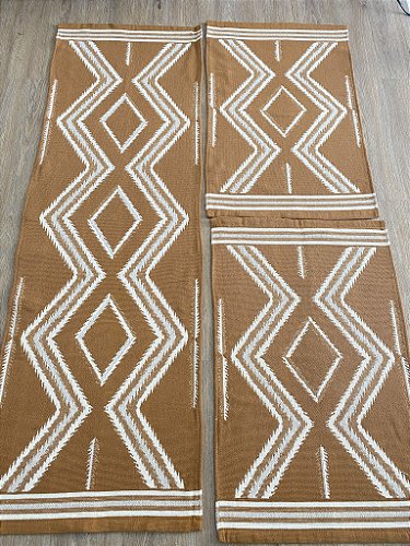 Juego de alfombras de cocina Inca 3 Peças