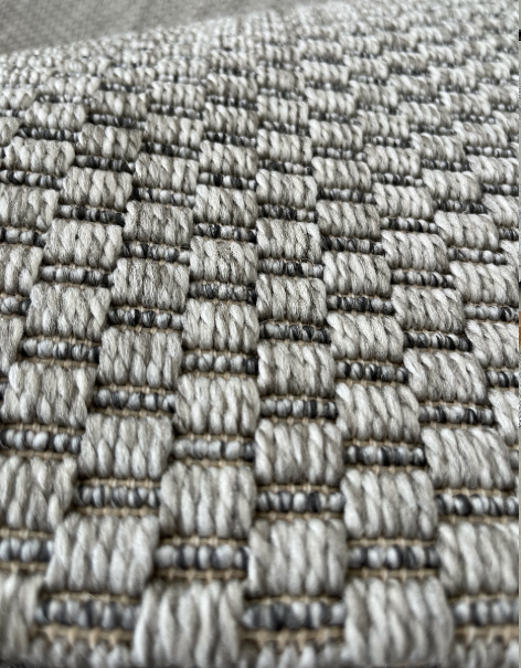 Alfombra de sisal belga gris NalaBoho (todos los tamaños)